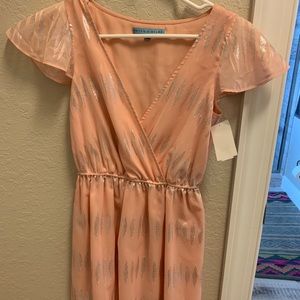 Antonio Melani XS peach silver dress XS 0